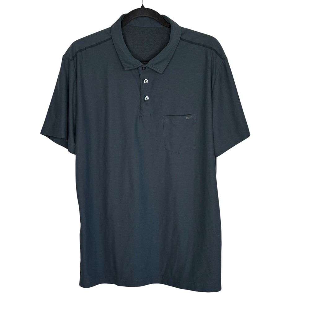 Vuori Ace Polo Shirt Mens L Golf Performance Pique Short Sleeve Pocket Stretch